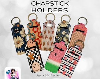 Chapstick Holder Keychains