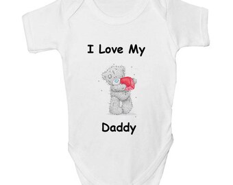 I Love Daddy Onesie Etsy Uk