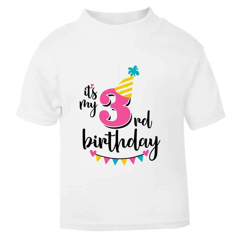 3rd Birthday T Shirt
 It s My 3rd Third Birthday Childrens Kids T Shirt T Shirt