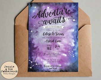 celestial invitation etsy