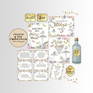Fairy Quest Scavenger, Treasure Hunt. Printable Instant download party Game