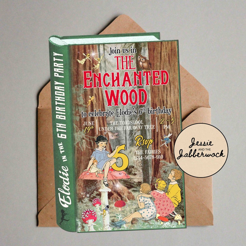 woodland fairy party invite