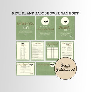 Juegos de Baby Shower Neverland Set DESCARGA INSTANTE