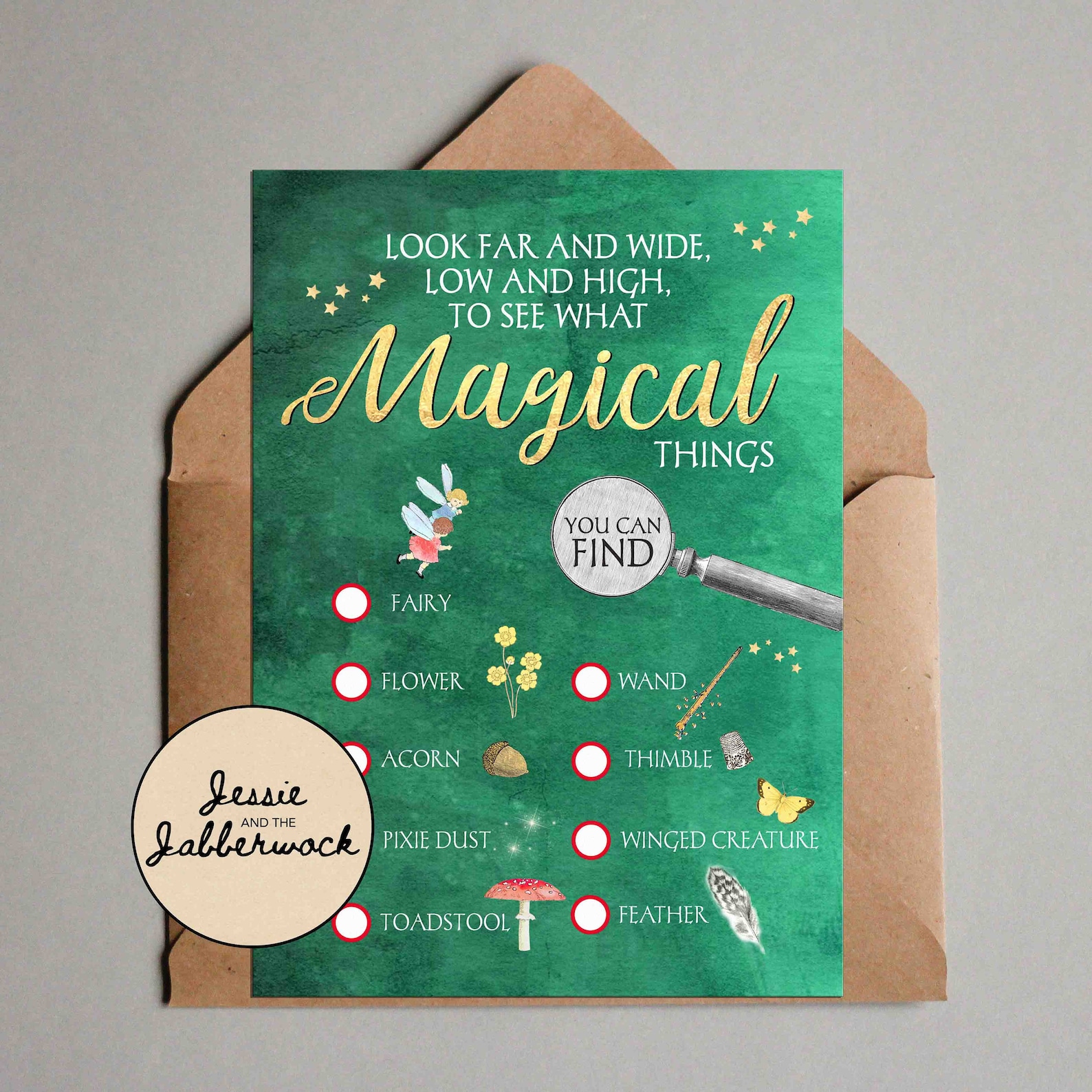 Fairy Scavenger Hunt Printable Instant Download - Etsy UK