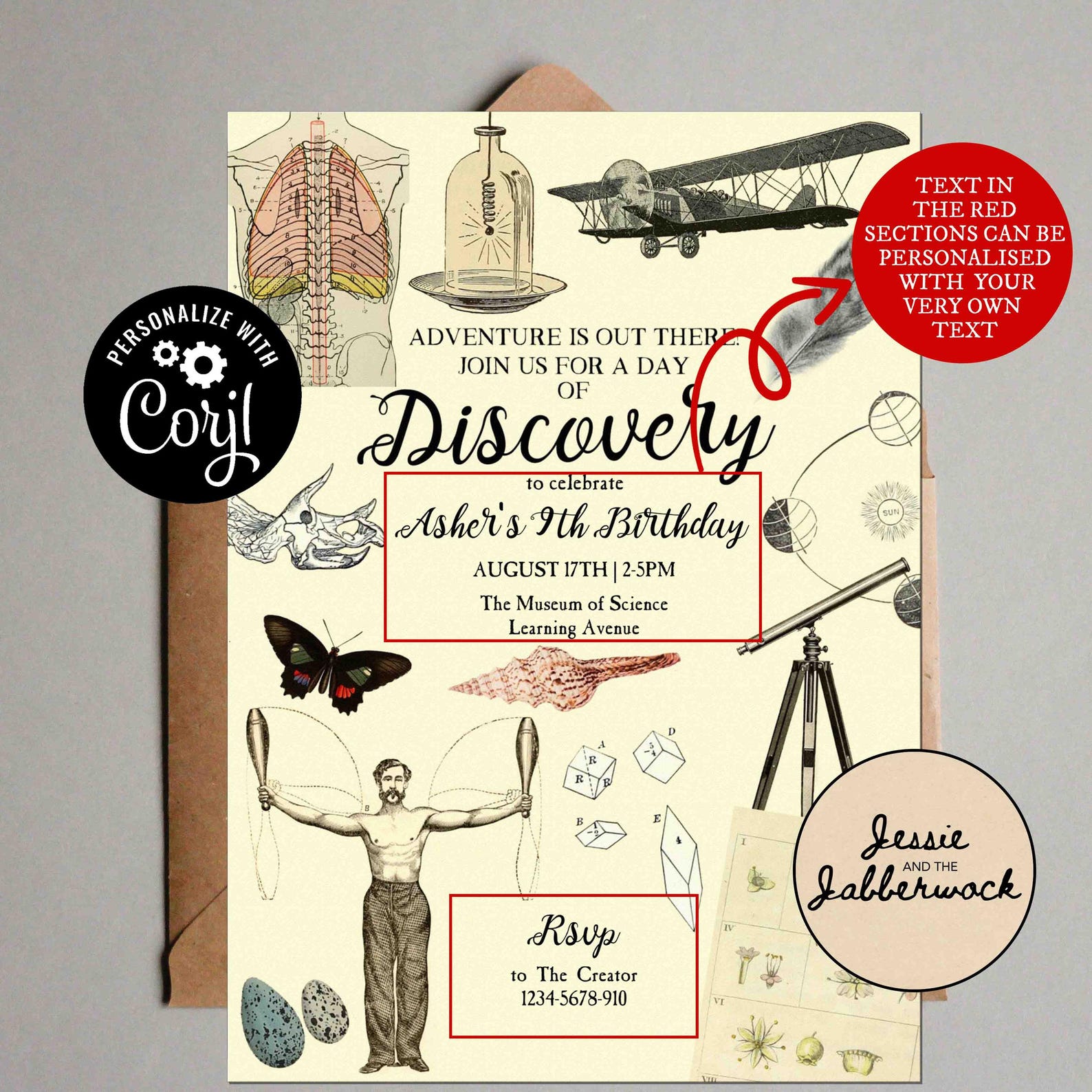 Museum Invitation | Discovery Invite Template, Inventors Party ...