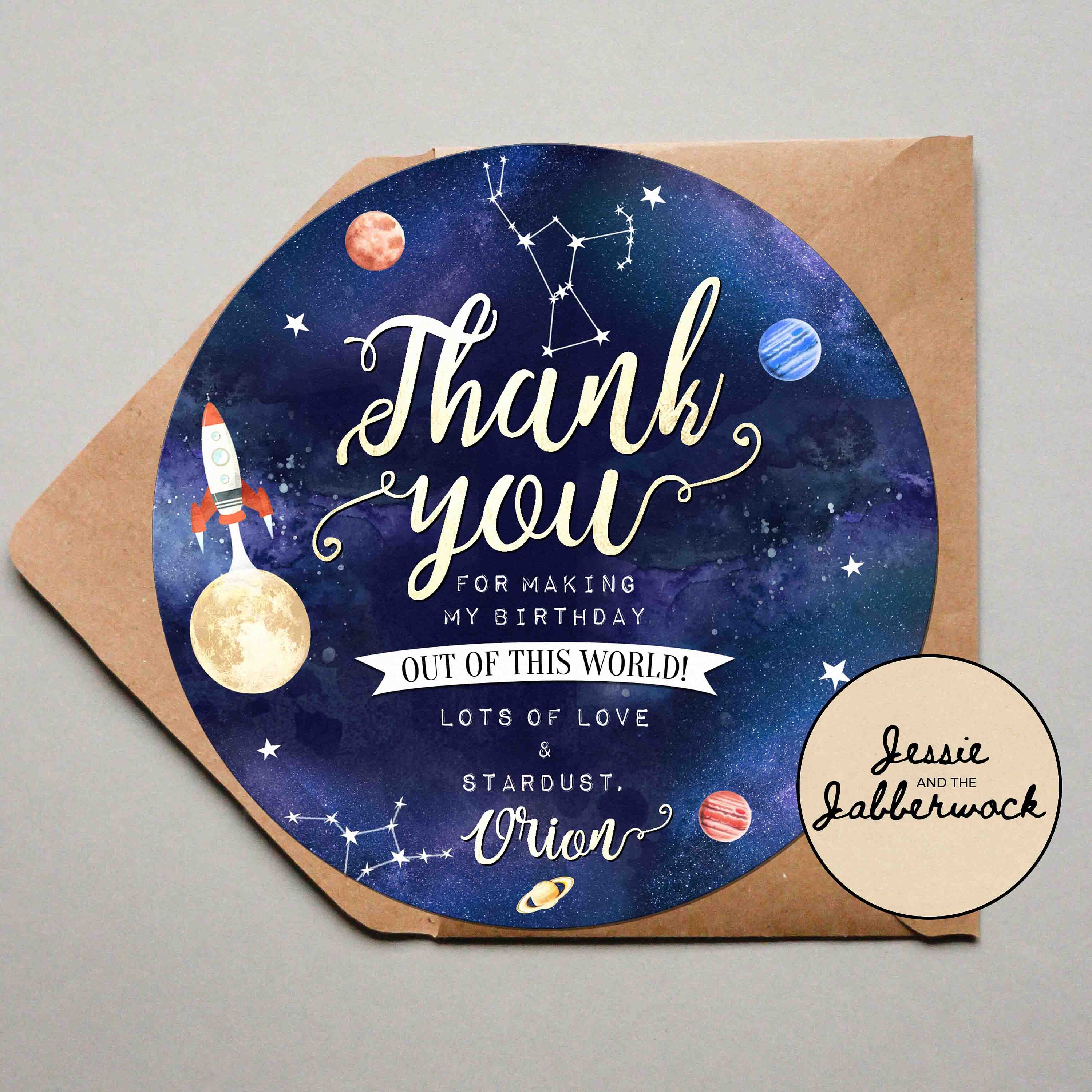 First Birthday Invitation, First Trip Around the Sun, Round Planets ...