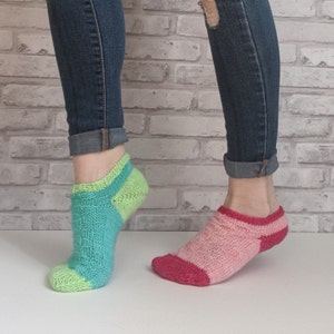 Easter Basket Ankle Socks PATTERN ONLY Beginner Friendly Knitting Pattern Knit Sock Pattern image 3