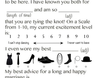 Wedding Mad Libs Game (Printable File)