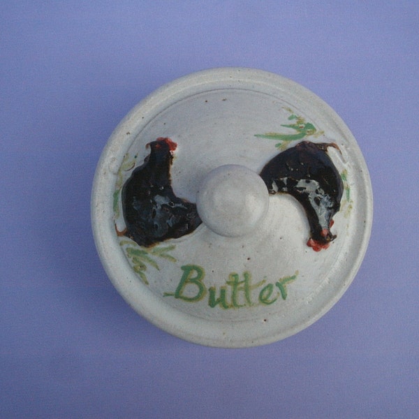 Pottery Butter Dish Etsy