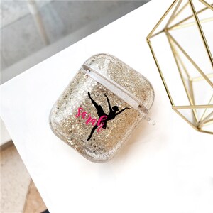 Glitter Customized Dance Airpod Case Ballerina Monogram Airpods Case Personalized Gift for Ballerina Monogram Dance Airpods case Dancers