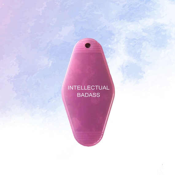 Intellectual Badass Sassy Gift Keychain Key Tag Women Feminist Etsy