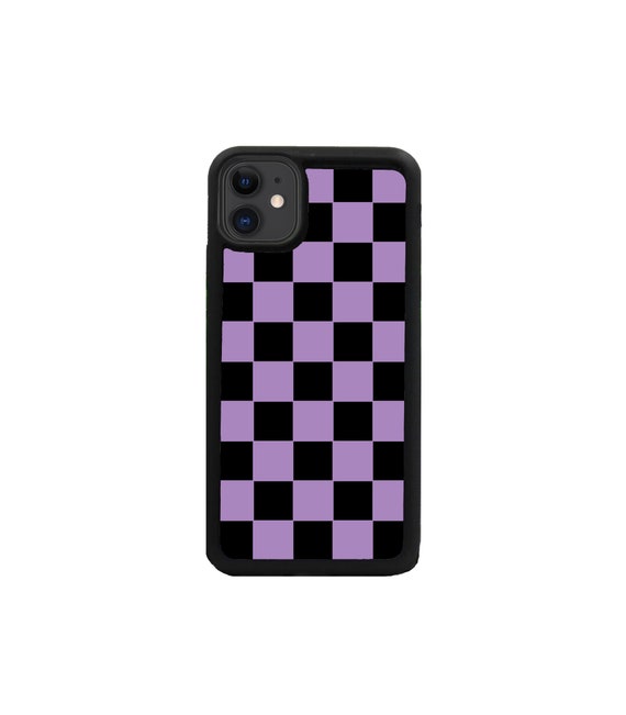 Checker Purple Phone Case Iphone 11 Classic Phone Case Iphone Etsy Canada
