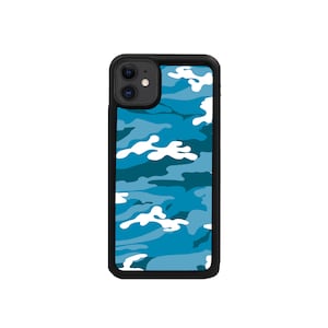 Camo Blue iPhone 11 case.iPhone 11 Pro Max case.iPhone 11 Pro case.iPhone XR case.iPhone X case.iPhone Xs Max Case.iPhone XS case.iPhone 8 image 1