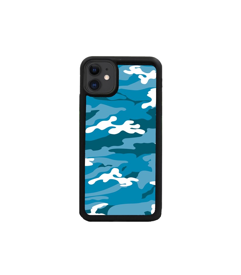 Camo Blue iPhone 11 case.iPhone 11 Pro Max case.iPhone 11 Pro case.iPhone XR case.iPhone X case.iPhone Xs Max Case.iPhone XS case.iPhone 8 image 1