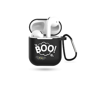 Halloween BOO Airpods Pro Case Halloween Bat Airpod 1 2 case Cute Airpods 3rd Generation case cover Cute Airpod Pro Airpods 3 Airpods case