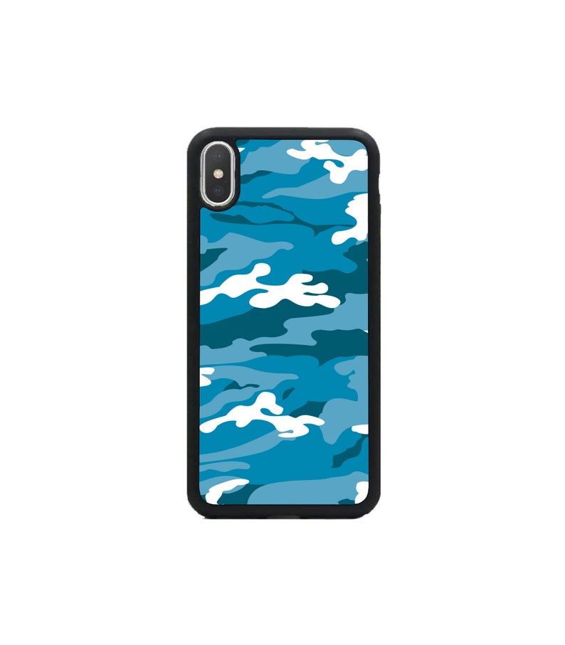 Camo Blue iPhone 11 case.iPhone 11 Pro Max case.iPhone 11 Pro case.iPhone XR case.iPhone X case.iPhone Xs Max Case.iPhone XS case.iPhone 8 image 3