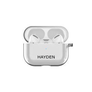 Customized Name Airpods Pro Case Name and Letter Airpods Pro 2 Case Personalized Gift Clear Airpods 3 case with Name and Initial Custom Gift
