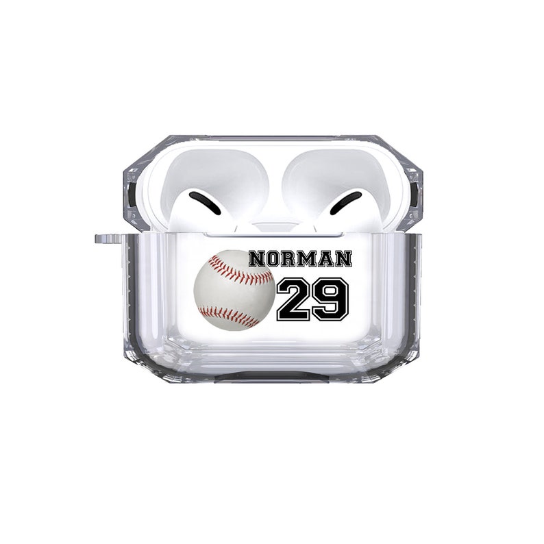 Protective Customized Sports Airpods Pro Case Baseball Name Etsy