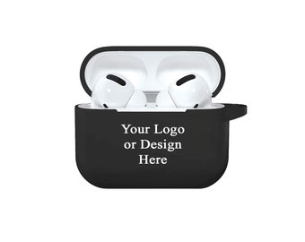 Customization on Both Sides of Air-pods Pro Case Airpods Pro Case Personalized Gift Air Pods Pro case Cute Clear Clip Keychain Brand logo