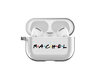 Airpod Case Customized Name Airpods Pro Case With Heart Personalized Gift Air pod Pro 2  case clear Air pod Pro personalized Name Keychain