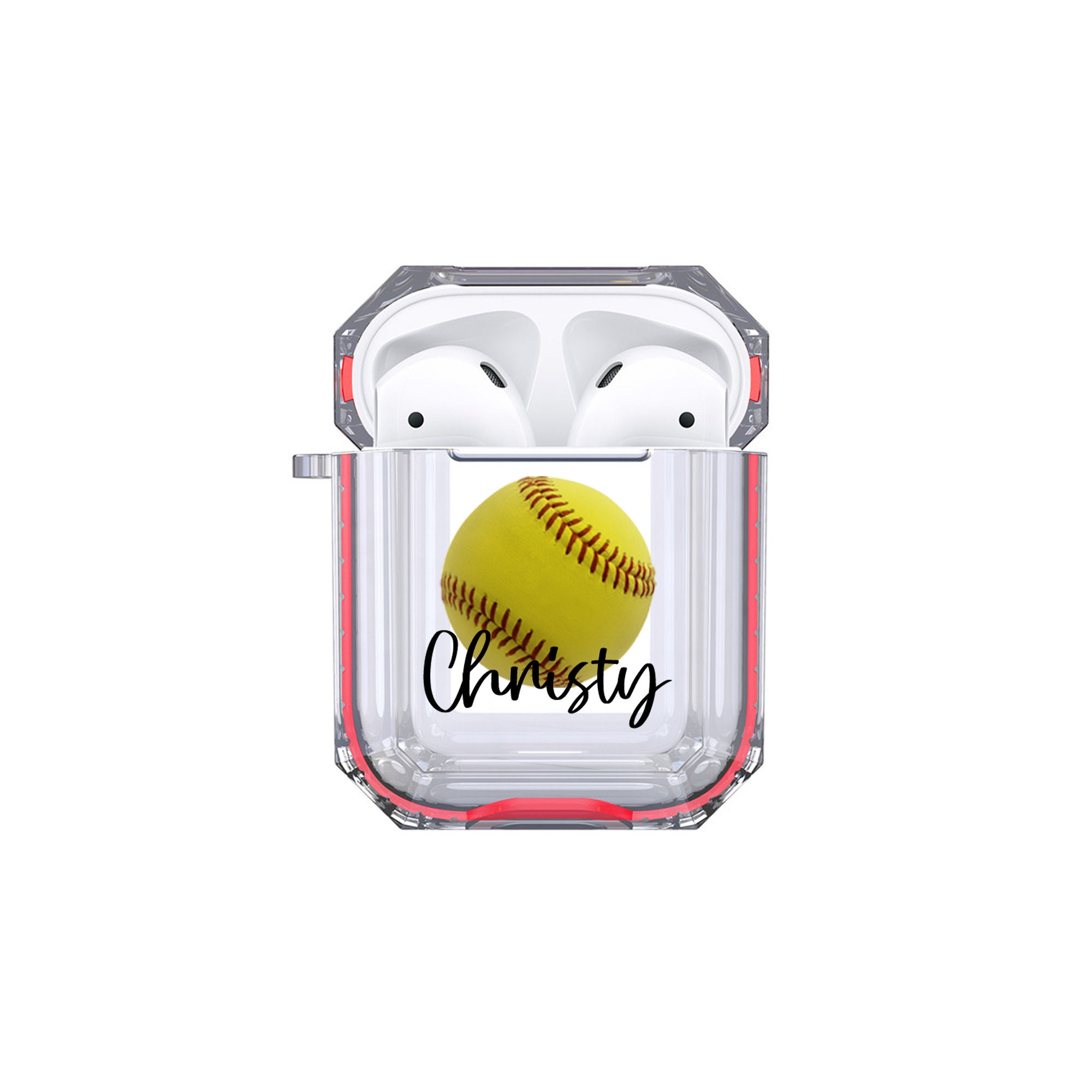  Custom Sports AirPods Case with Your Text - Best Personalized AirPods  Case for Basketball, Football, Baseball Fan Girls, Boys, Men or Women :  Electronics