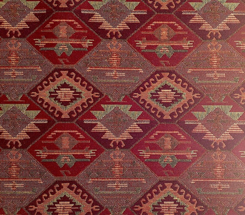 Ethnic Tribal Upholstery Fabric Doublefaced Cloth Aztec Etsy