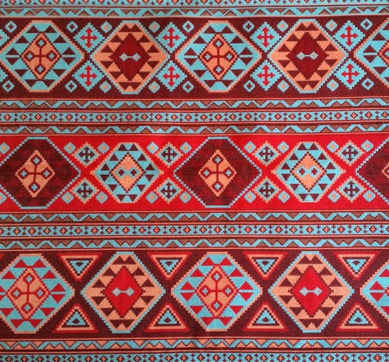 Ethnic Tribal Style Upholstery Fabric Aztec Navajo Fabric Etsy