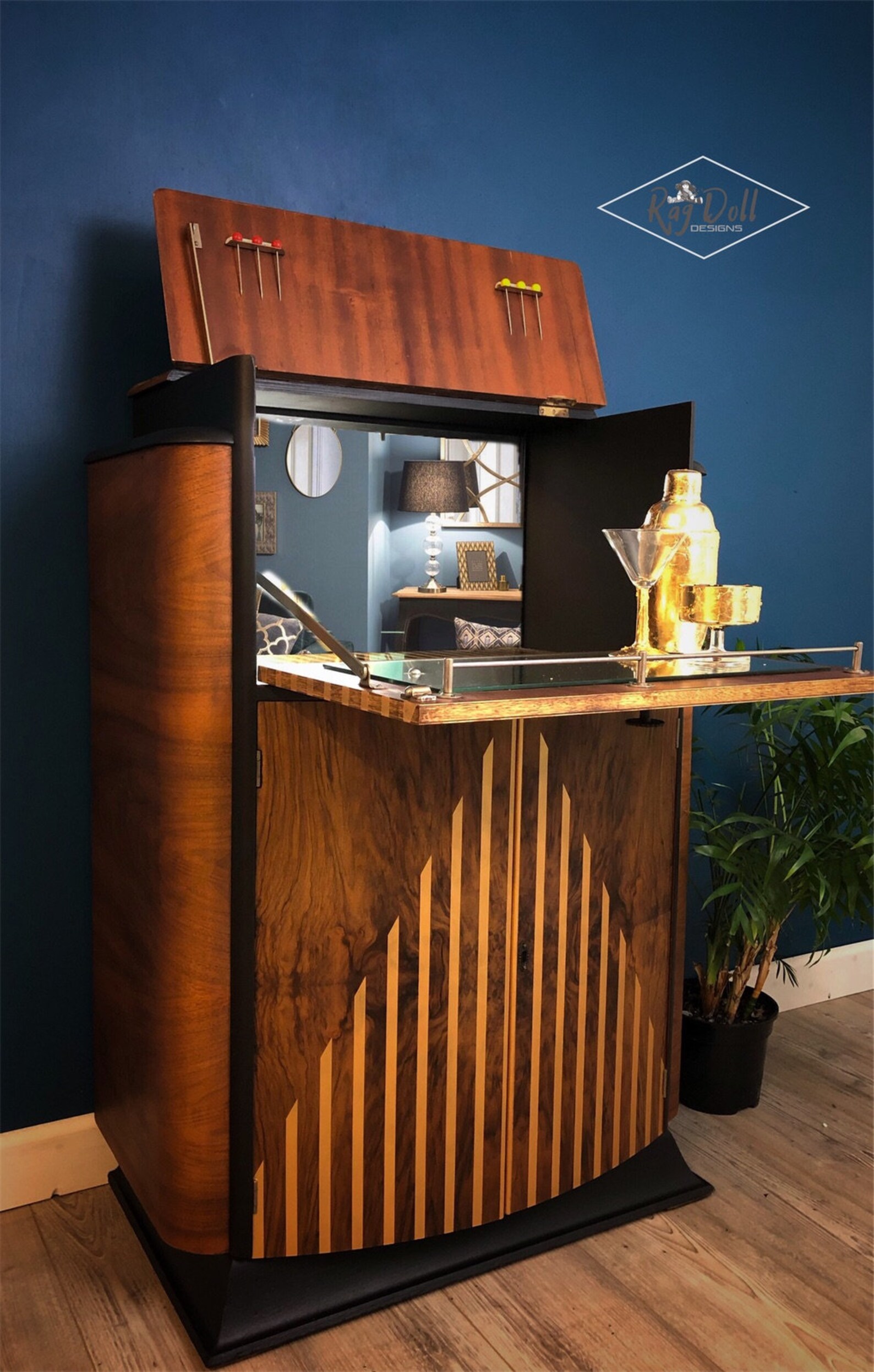 SOLD SOLD SOLD Art Deco Drinks Cocktail Bar Etsy