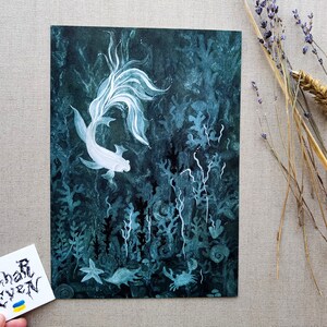 ART PRINT / Watercolour illustration / a4 / under the sea / Fish