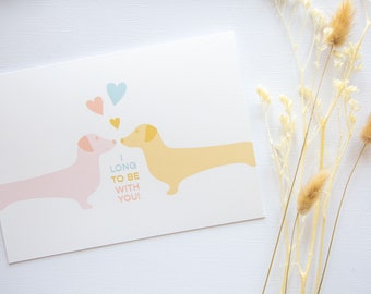 I Long to Be With You! - Card for Anniversary, Couples, Valentine's Day