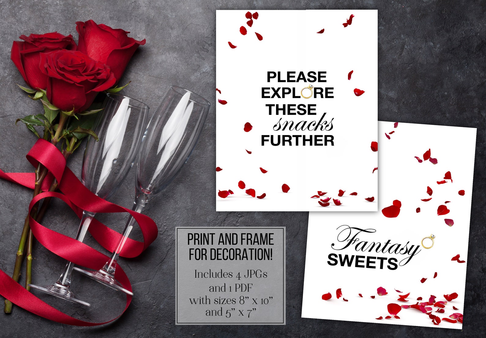 Abc's the Bachelorette Printable Signs / Bachelorette / - Etsy