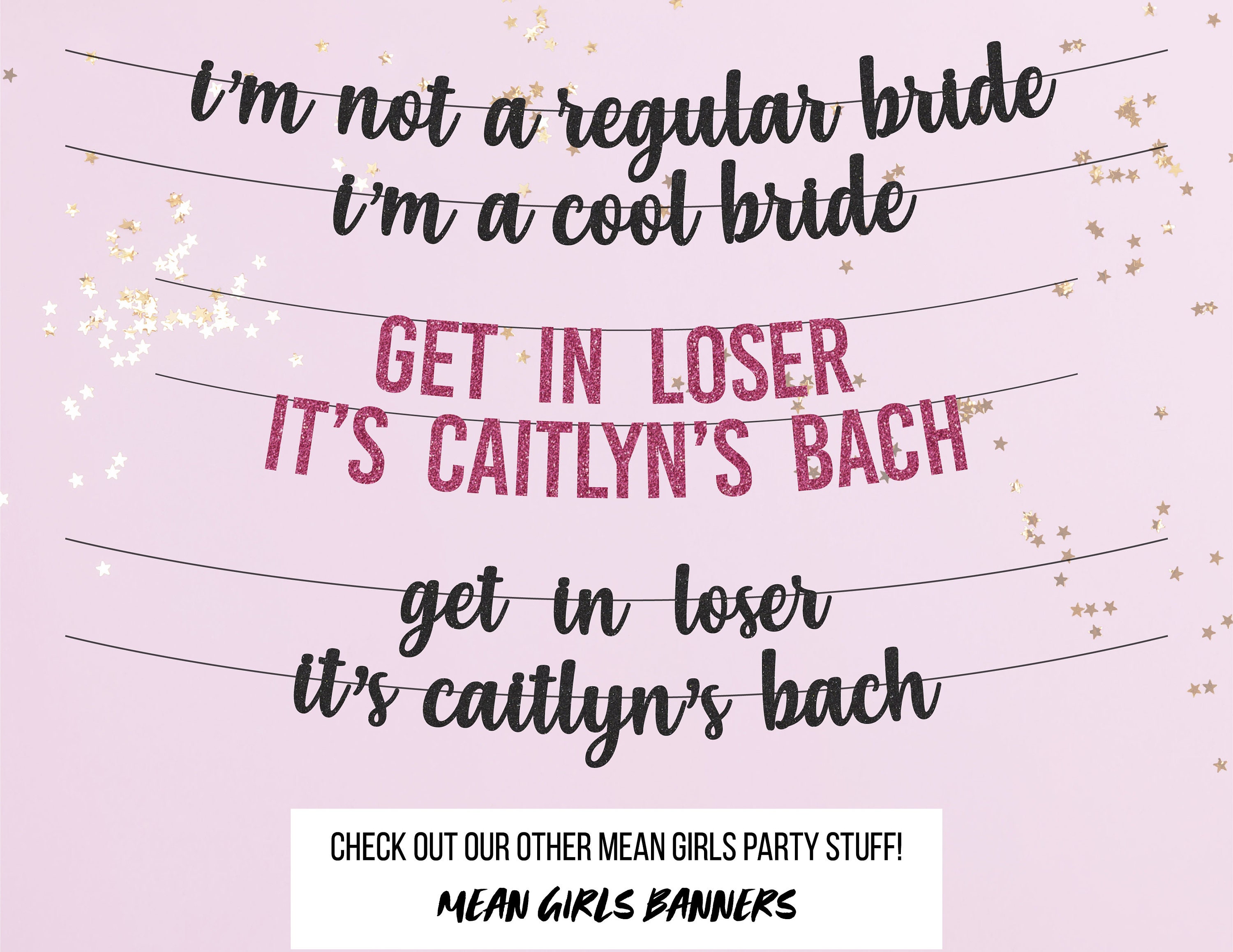 Mean Girls Printable Games Set of 5 / Bachelorette / Bridal Shower / Party  / Instant Download / so Fetch / 5 X 7 / Party Games 