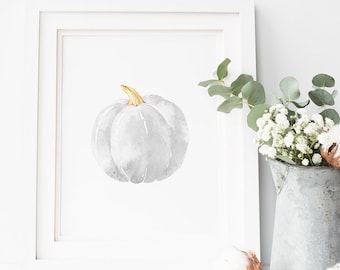 Fall Printables otoño casa de campo impresión imprimible pared arte caída calabaza blanca acción de gracias impresión otoño impresión otoño blanco calabazas caída impresión