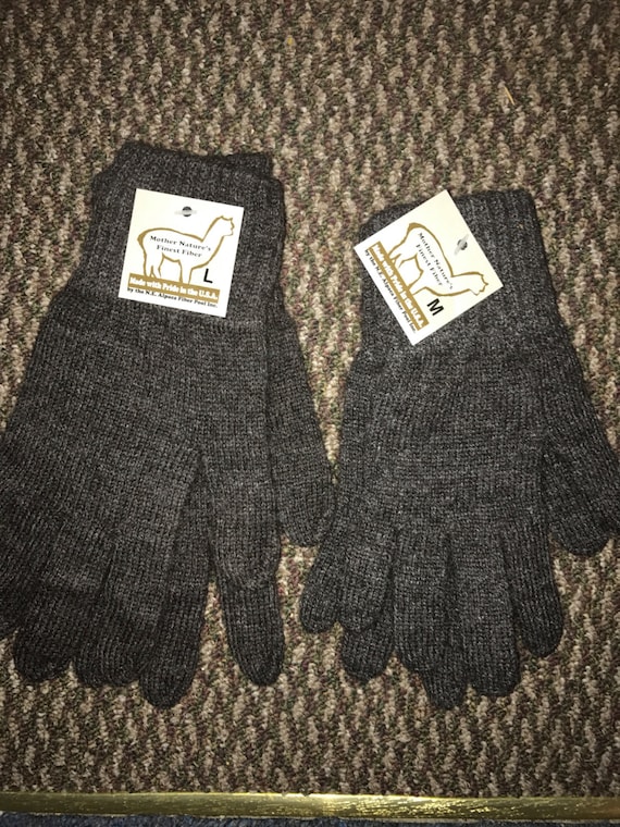 Alpaca gloves! soft, warm gloves- Winter must haves- Alpaca fiber USA made!  resist moisture-wicking