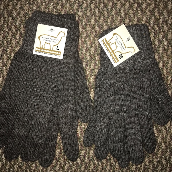 Alpaca gloves! soft, warm gloves- Winter must haves- Alpaca fiber USA made!  resist moisture-wicking