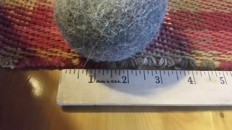 Set of 6 Alpaca Dryer Balls-handmade in USA-Dryer Sheet replacement-Energy Saver 100% Natural-Fiber wool-hypoallergenic-cloth diaper image 3