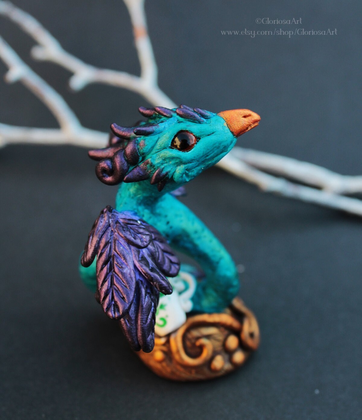 Occamy Skulptur Occamy Figur fantastisches Tier Etsy