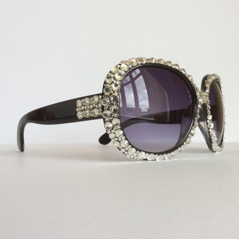 rhinestone covered sunglasses