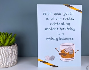 Funny Whisky Birthday Card