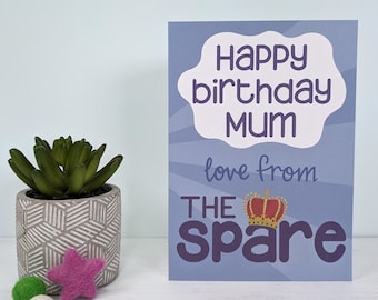 Funny Birthday Card For Mum - Prince Harry