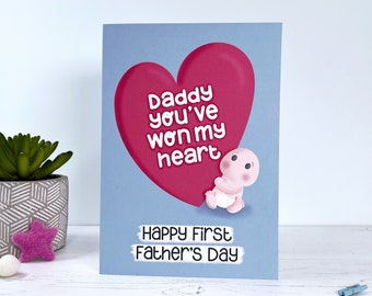 Cute First Father's Day Card For Daddy