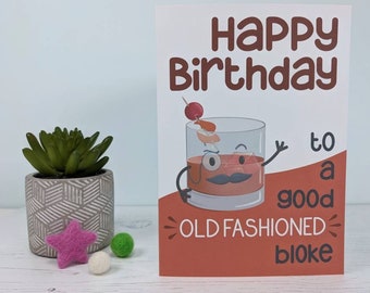 Old Fashioned Birthday Card