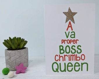 Funny Scouse Christmas Card - For Her