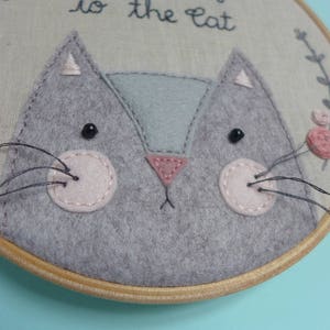 Funny Cat Wall Art Gift For Cat Lover image 3