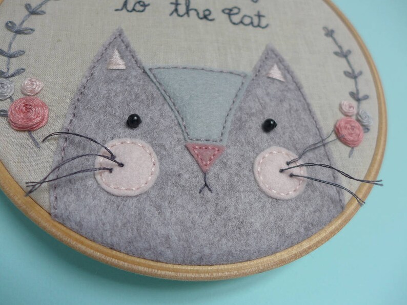 Funny Cat Wall Art Gift For Cat Lover image 3