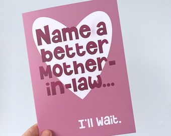 Mother's Day Card For Mother In Law