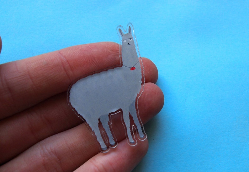 Llama Brooch Lama Stars Sea Pin