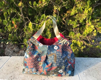 Sac cabas taille moyenne et sa pochette assortie