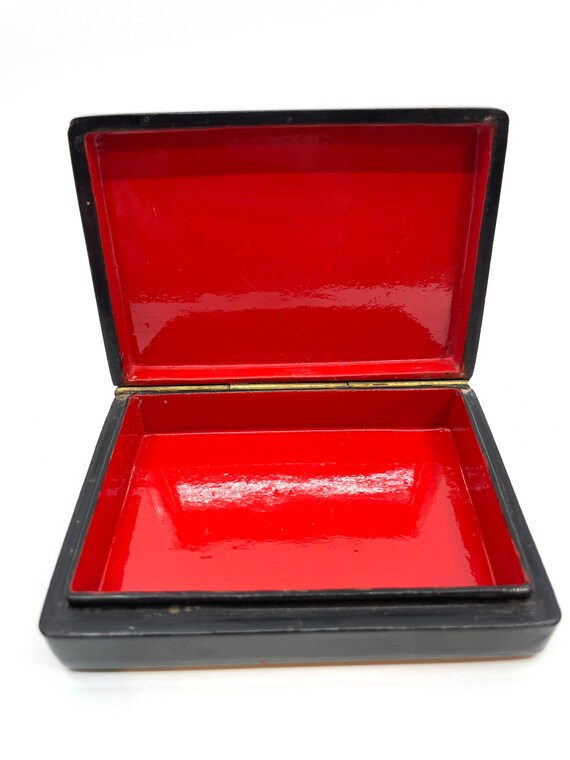 Rare Russian lacquer box Fedoskino from the  1960… - image 9