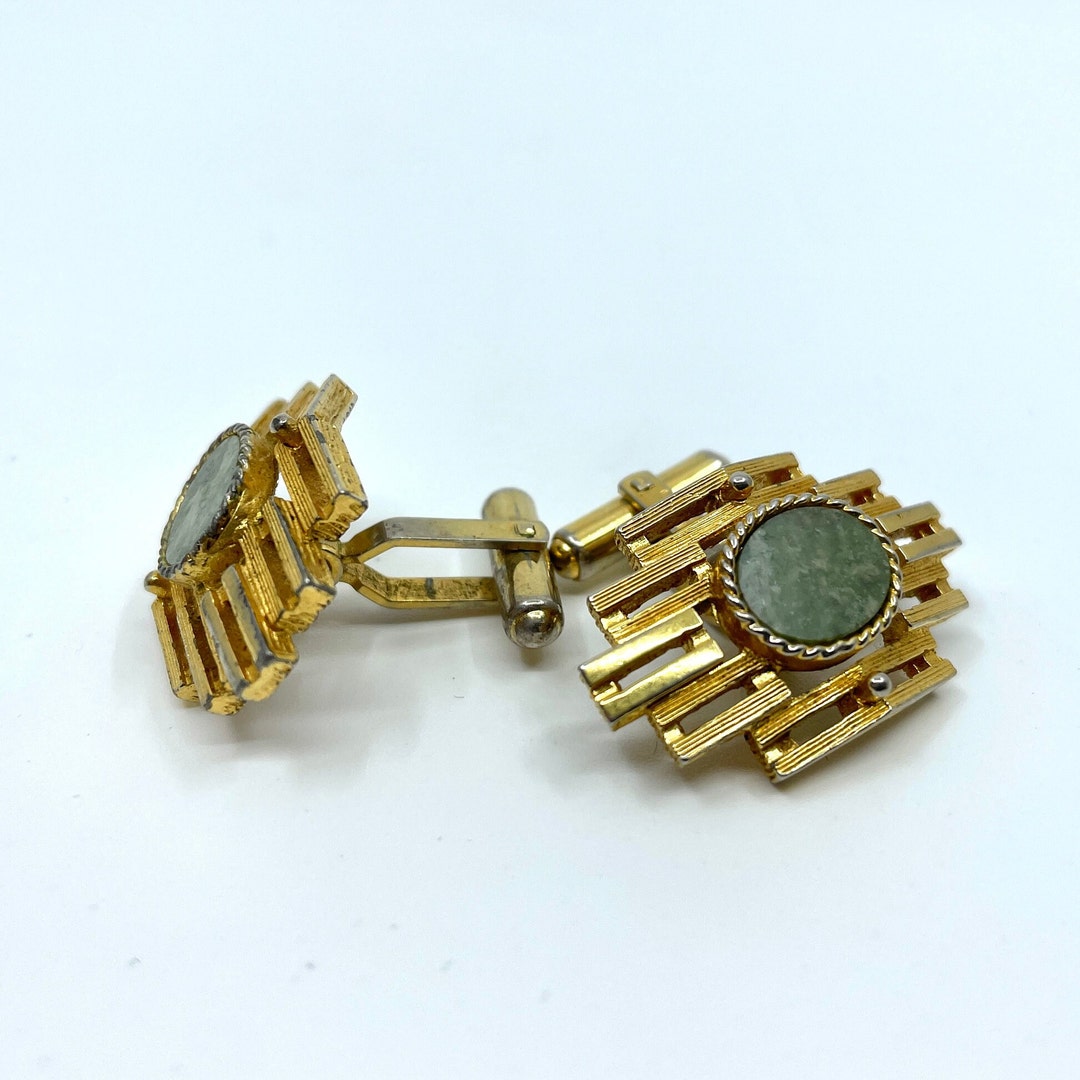 Boutons De Manchette Vintage Engla – Argent 835, Grands Modèles, Pour Homme, état D'occasion